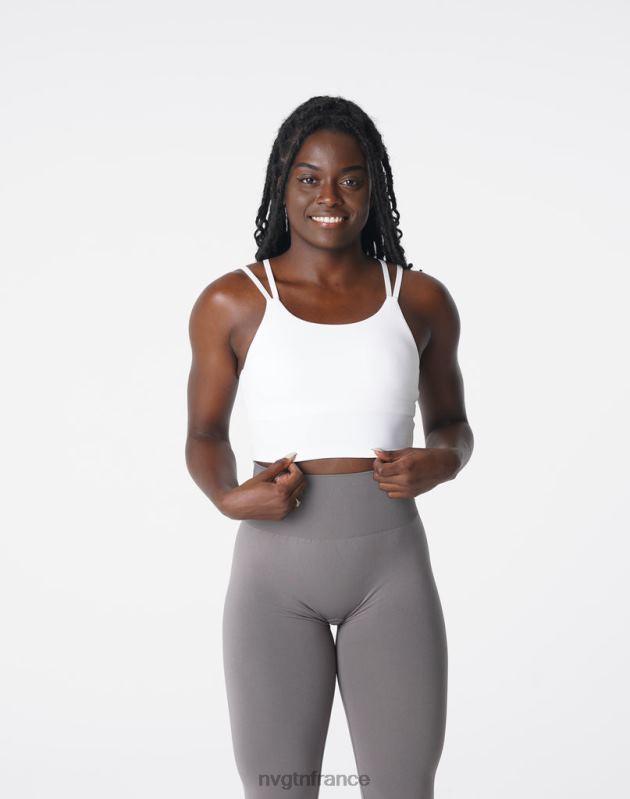 femmes XJRR2106 blanc aptitude NVGTN haut de soutien-gorge Poise