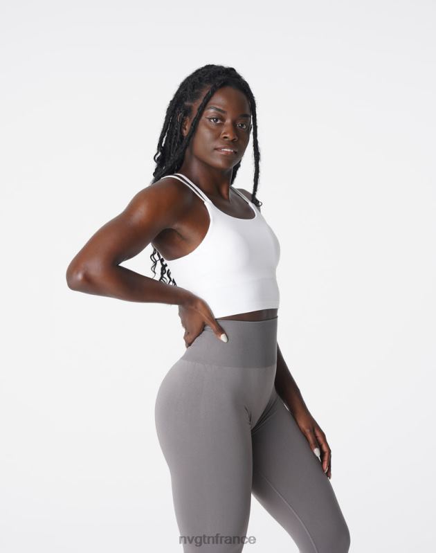 femmes XJRR2106 blanc aptitude NVGTN haut de soutien-gorge Poise