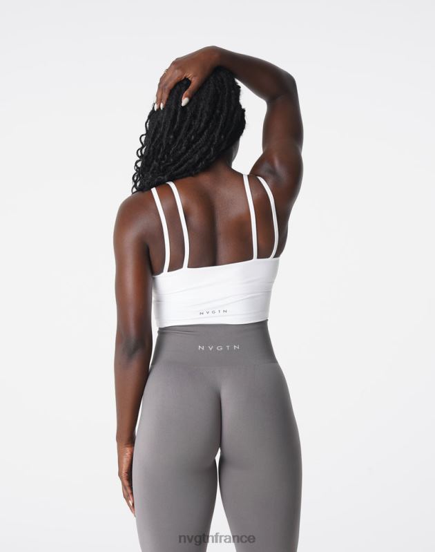 femmes XJRR2106 blanc aptitude NVGTN haut de soutien-gorge Poise
