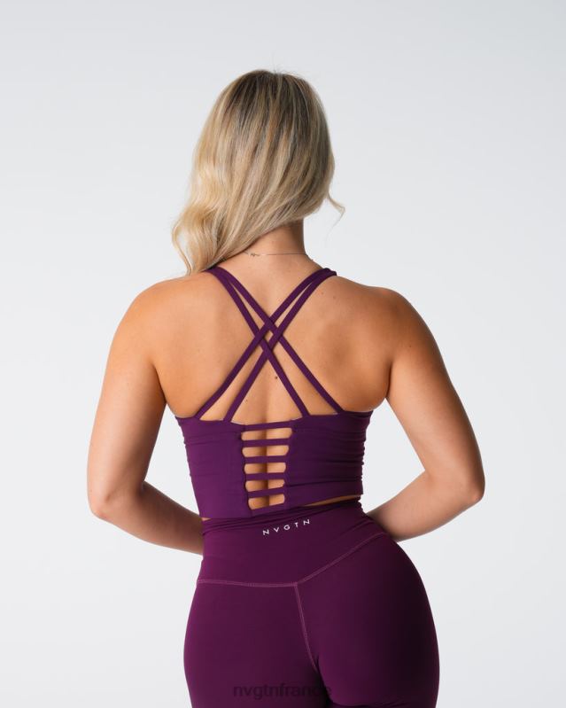 femmes XJRR2121 prune aptitude NVGTN haut de soutien-gorge Matrix