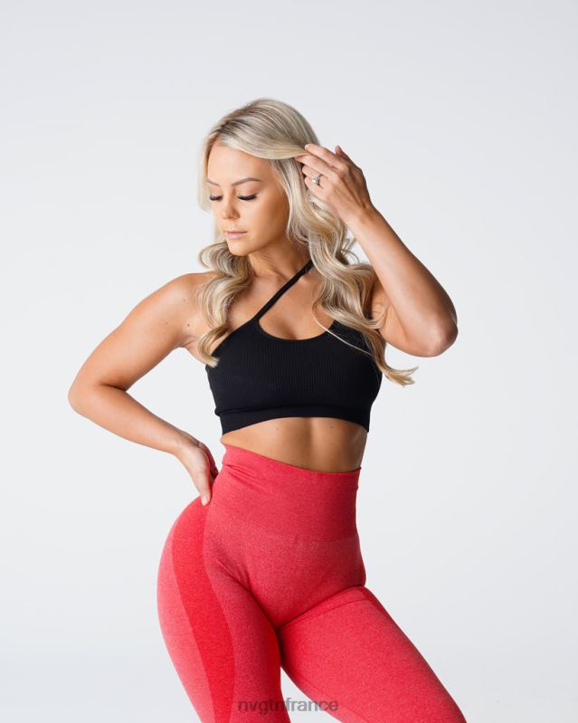 femmes XJRR2124 noir aptitude NVGTN rationaliser le soutien-gorge sans couture