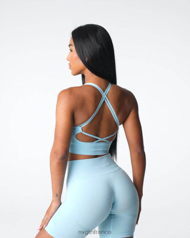 femmes XJRR212 bleu pastel aptitude NVGTN soutien-gorge sans couture vertu