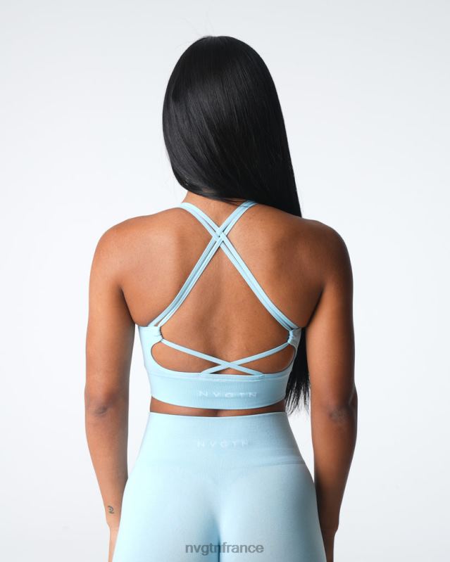femmes XJRR212 bleu pastel aptitude NVGTN soutien-gorge sans couture vertu