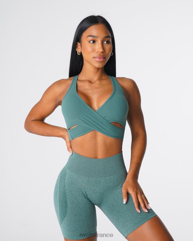 femmes XJRR2135 forêt verte aptitude NVGTN soutien-gorge éclat