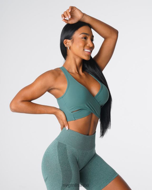 femmes XJRR2135 forêt verte aptitude NVGTN soutien-gorge éclat