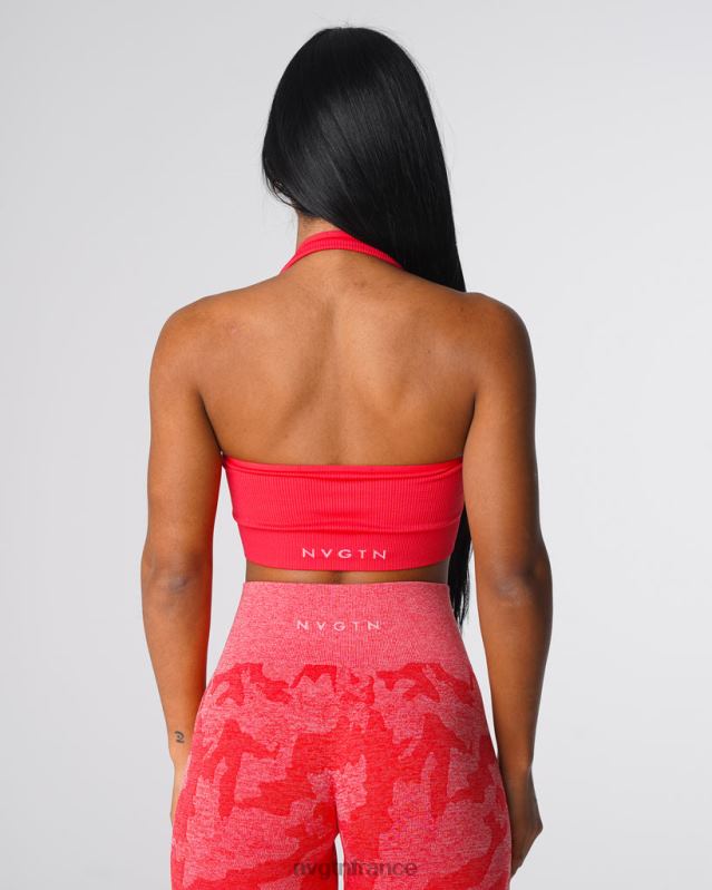femmes XJRR2137 pomme de bonbon aptitude NVGTN soutien-gorge dos nu côtelé sans couture Limitless