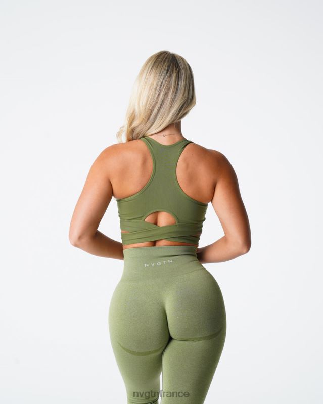 femmes XJRR2146 prairie aptitude NVGTN haut de soutien-gorge sculptant sans couture