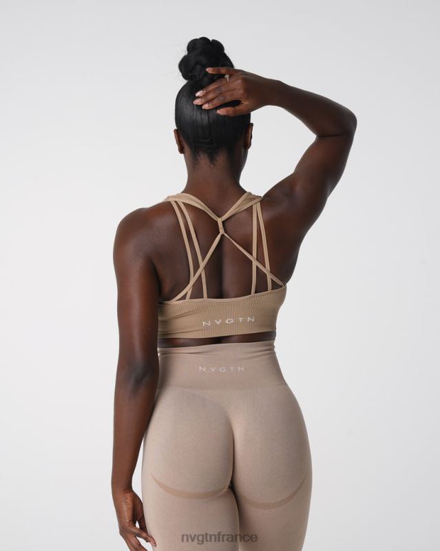 femmes XJRR2160 beige aptitude NVGTN soutien-gorge côtelé sans couture galaxie