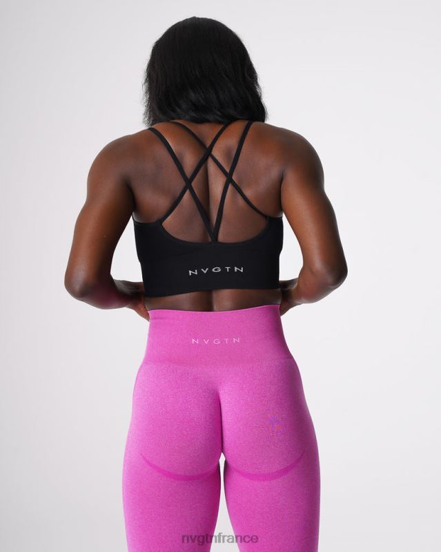 femmes XJRR2162 noir aptitude NVGTN soutien-gorge sans couture fleuri