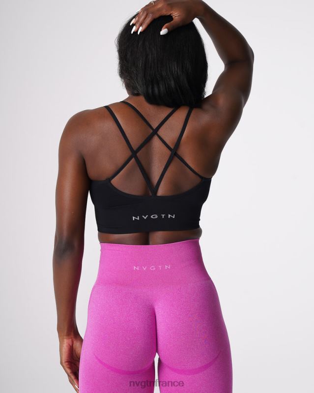 femmes XJRR2162 noir aptitude NVGTN soutien-gorge sans couture fleuri