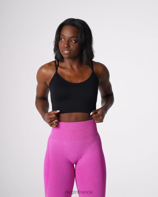 femmes XJRR2162 noir aptitude NVGTN soutien-gorge sans couture fleuri