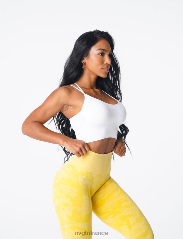 femmes XJRR2163 blanc aptitude NVGTN soutien-gorge sans couture fleuri