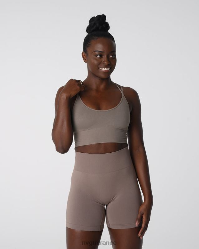 femmes XJRR2164 taupe aptitude NVGTN soutien-gorge sans couture fleuri
