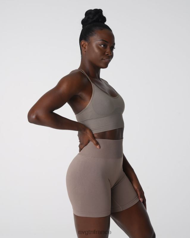 femmes XJRR2164 taupe aptitude NVGTN soutien-gorge sans couture fleuri