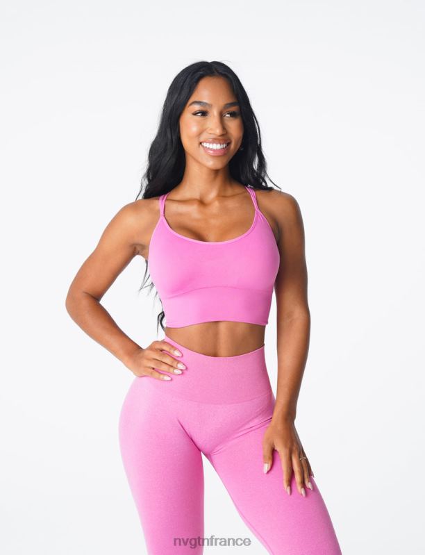 femmes XJRR2168 bubble gum rose aptitude NVGTN soutien-gorge sans couture fleuri