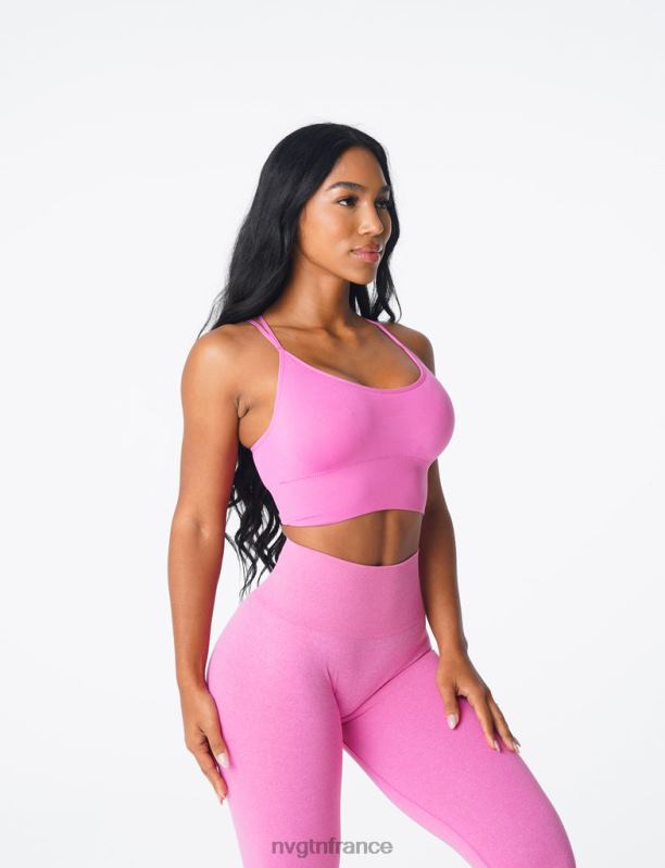 femmes XJRR2168 bubble gum rose aptitude NVGTN soutien-gorge sans couture fleuri