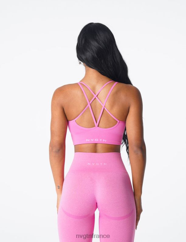 femmes XJRR2168 bubble gum rose aptitude NVGTN soutien-gorge sans couture fleuri