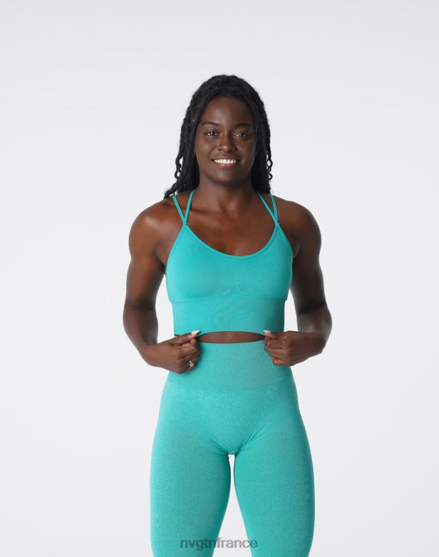 femmes XJRR2169 turquoise aptitude NVGTN soutien-gorge sans couture fleuri