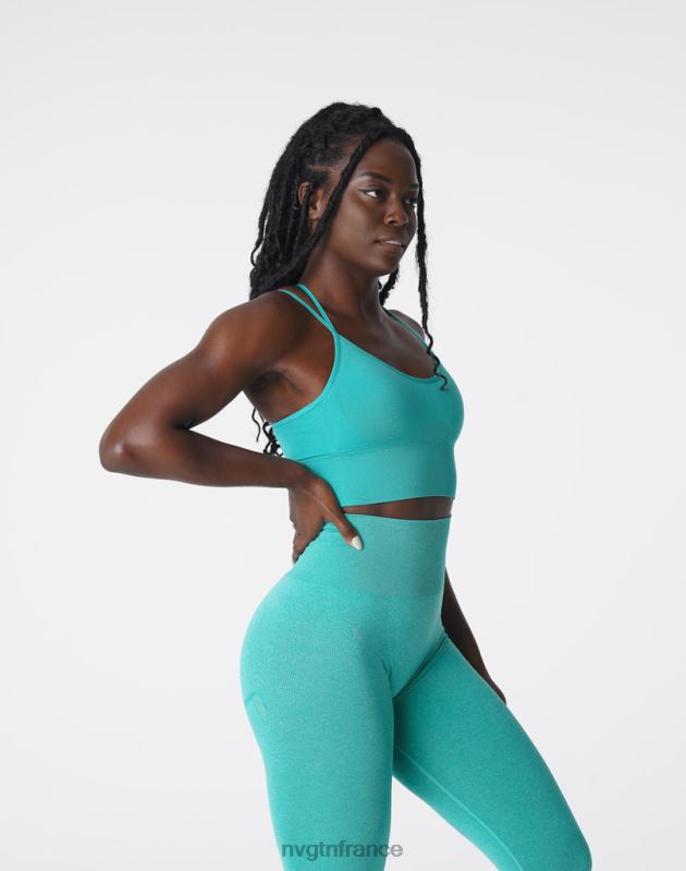 femmes XJRR2169 turquoise aptitude NVGTN soutien-gorge sans couture fleuri