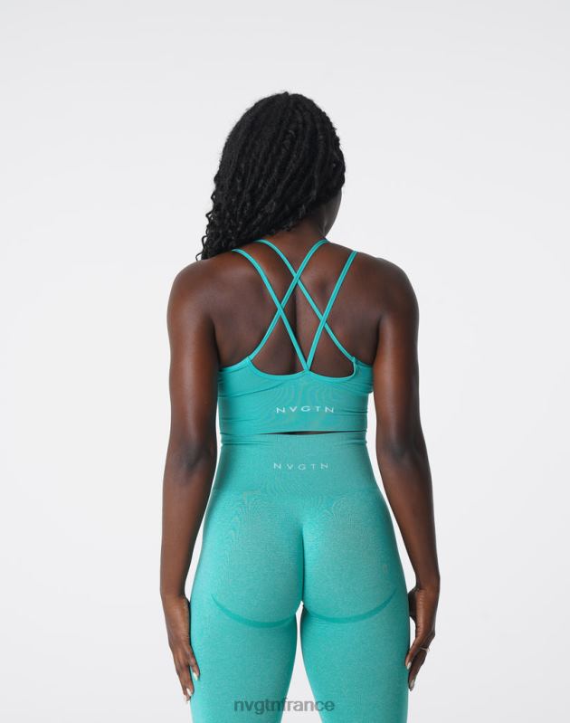femmes XJRR2169 turquoise aptitude NVGTN soutien-gorge sans couture fleuri