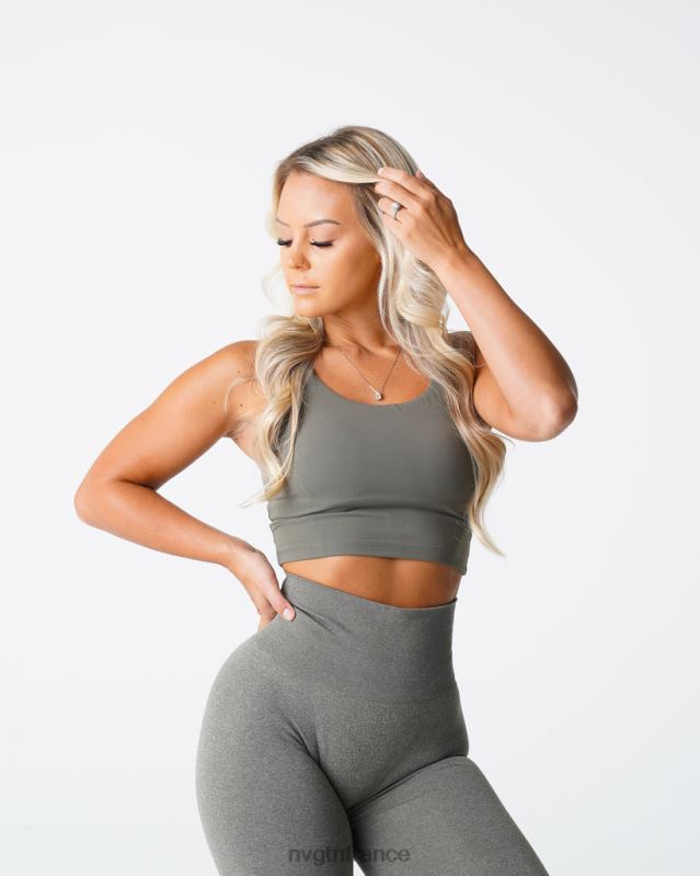femmes XJRR2191 vert kaki aptitude NVGTN haut de soutien-gorge Poise