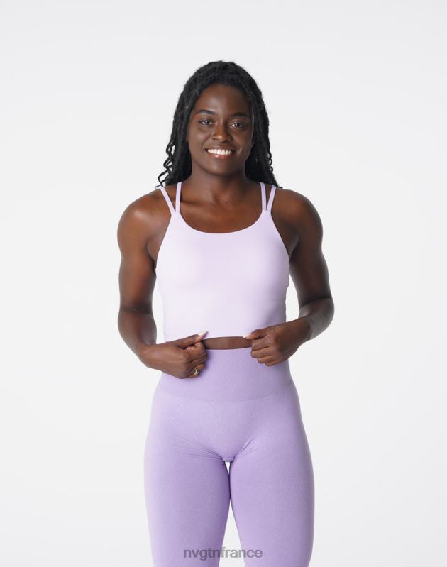 femmes XJRR2192 lavande aptitude NVGTN haut de soutien-gorge Poise