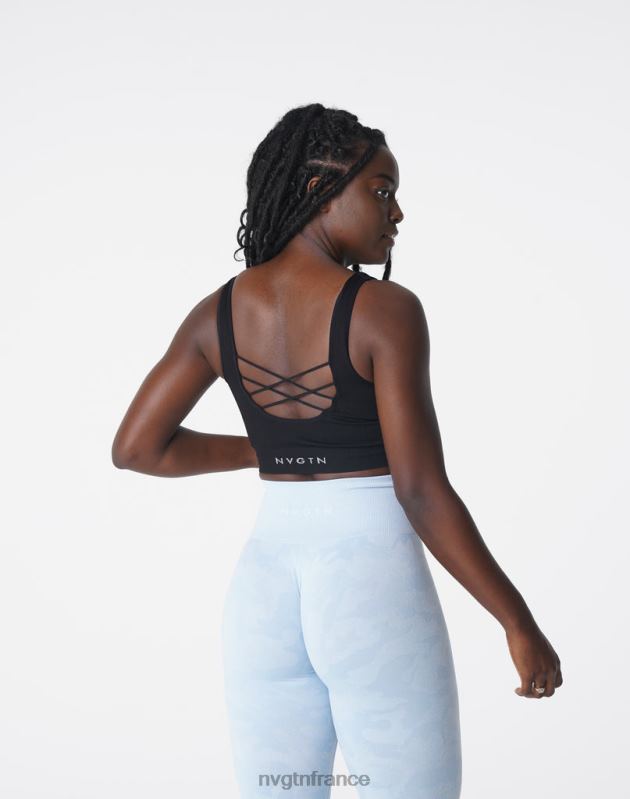 femmes XJRR2196 noir aptitude NVGTN Desire - Soutien-gorge côtelé sans couture