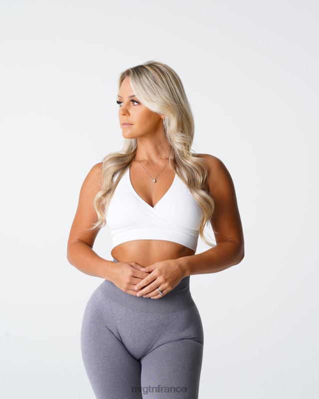 femmes XJRR2198 blanc aptitude NVGTN soutien-gorge sans couture poursuite