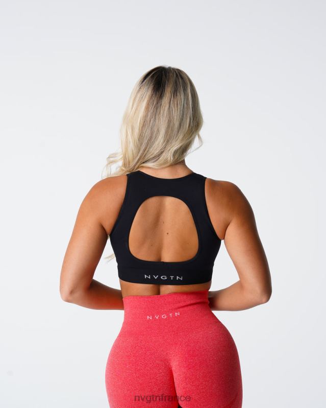 femmes XJRR2199 noir aptitude NVGTN soutien-gorge sans couture poursuite