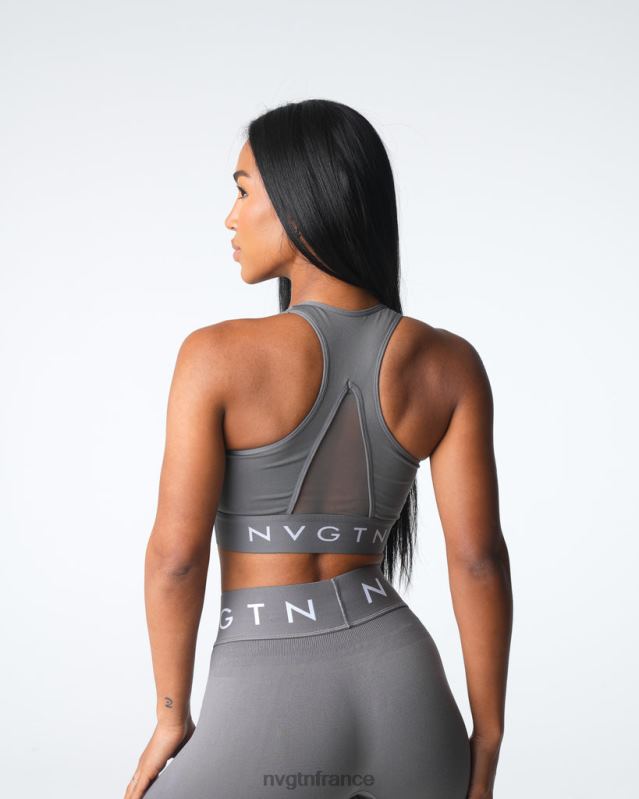 femmes XJRR222 charbon aptitude NVGTN soutien-gorge de sport sans couture Legacy
