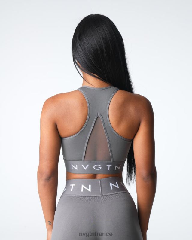 femmes XJRR222 charbon aptitude NVGTN soutien-gorge de sport sans couture Legacy