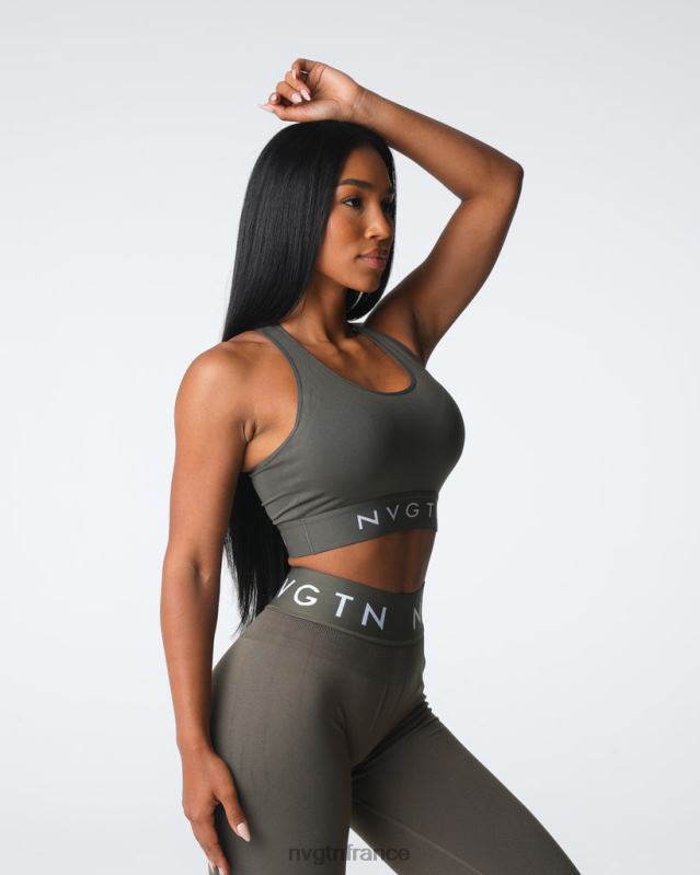 femmes XJRR223 olive aptitude NVGTN soutien-gorge de sport sans couture Legacy