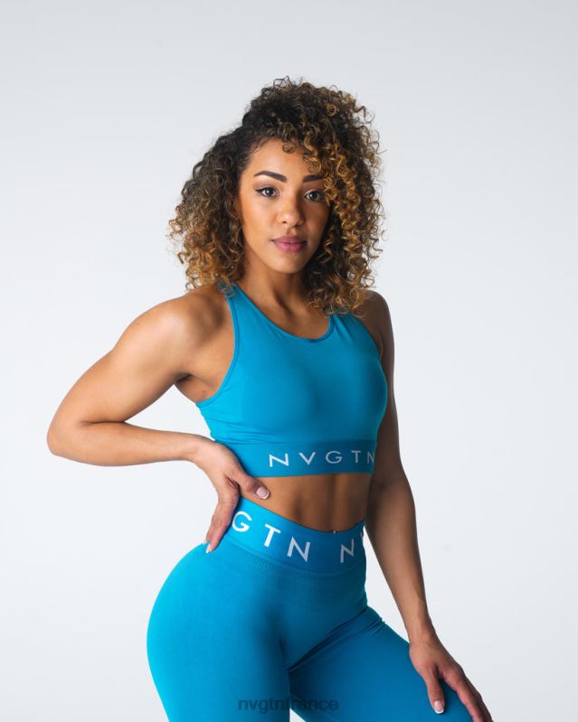 femmes XJRR235 lagune aptitude NVGTN soutien-gorge de sport sans couture Trilogy