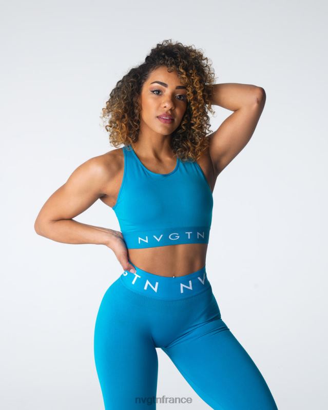 femmes XJRR235 lagune aptitude NVGTN soutien-gorge de sport sans couture Trilogy