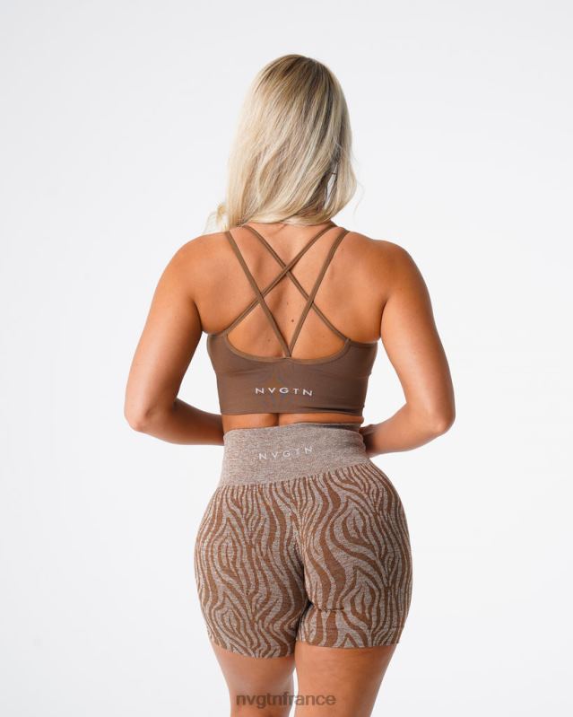 femmes XJRR256 moka aptitude NVGTN soutien-gorge sans couture fleuri