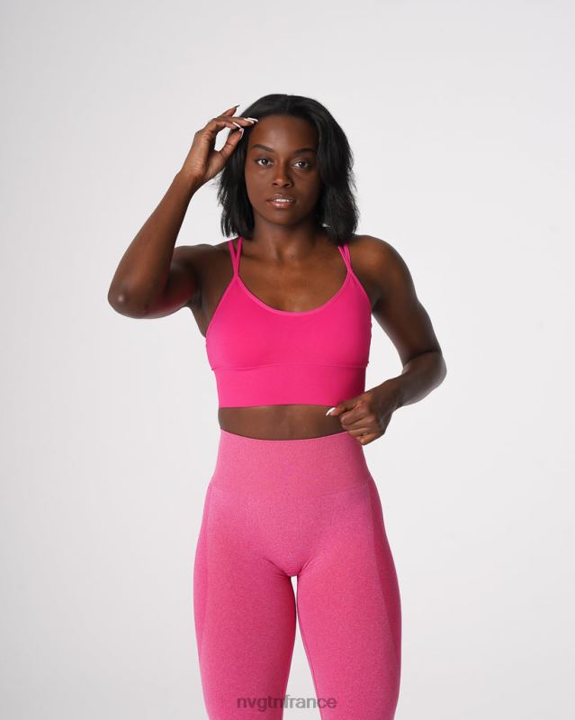 femmes XJRR258 fuchsia aptitude NVGTN soutien-gorge sans couture fleuri