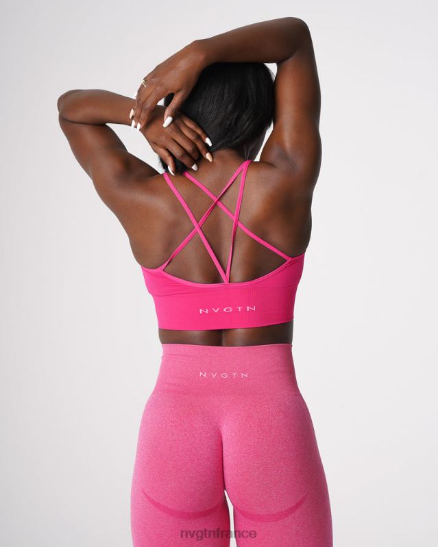 femmes XJRR258 fuchsia aptitude NVGTN soutien-gorge sans couture fleuri