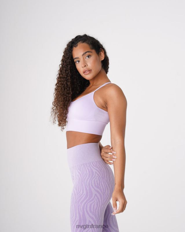 femmes XJRR259 lavande aptitude NVGTN soutien-gorge sans couture fleuri
