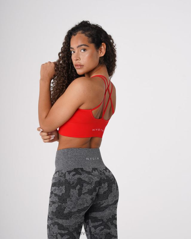 femmes XJRR260 écarlate aptitude NVGTN soutien-gorge sans couture fleuri
