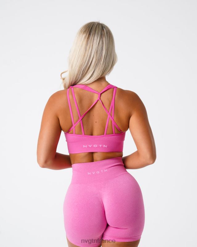 femmes XJRR262 bubble gum rose aptitude NVGTN soutien-gorge côtelé sans couture galaxie