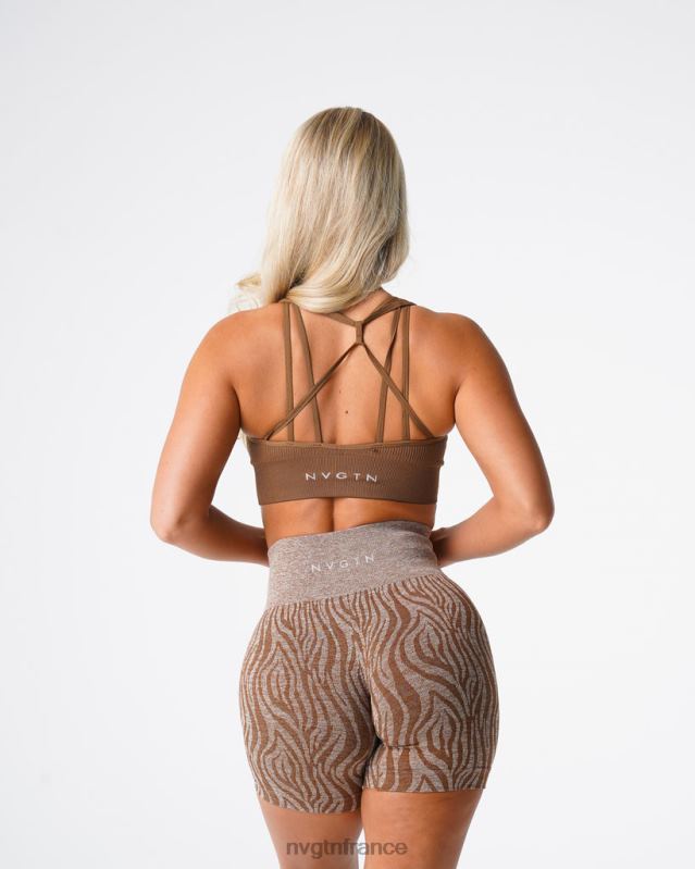 femmes XJRR263 moka aptitude NVGTN soutien-gorge côtelé sans couture galaxie