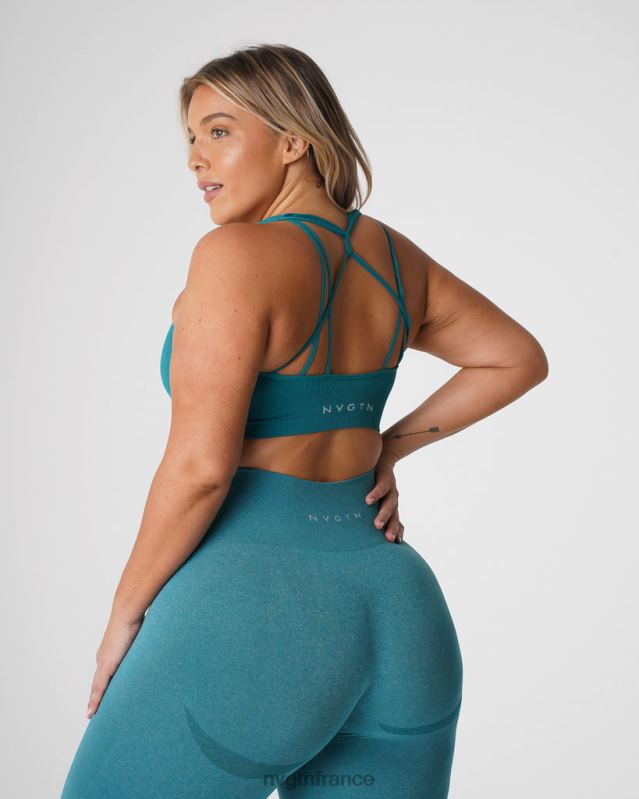femmes XJRR265 sarcelle aptitude NVGTN soutien-gorge côtelé sans couture galaxie