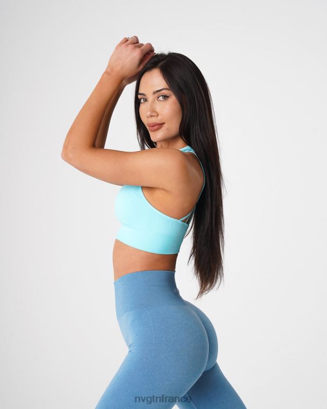 femmes XJRR267 aqua aptitude NVGTN soutien-gorge côtelé sans couture galaxie