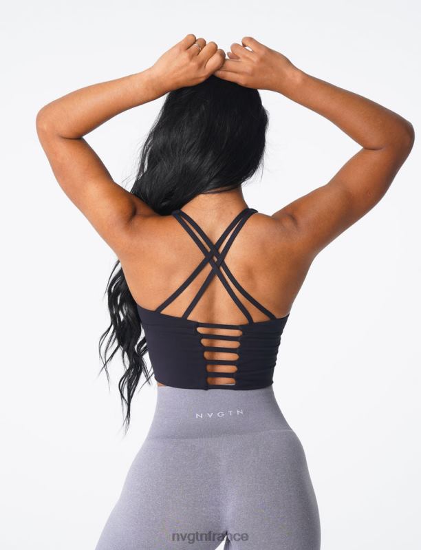 femmes XJRR281 noir aptitude NVGTN haut de soutien-gorge Matrix