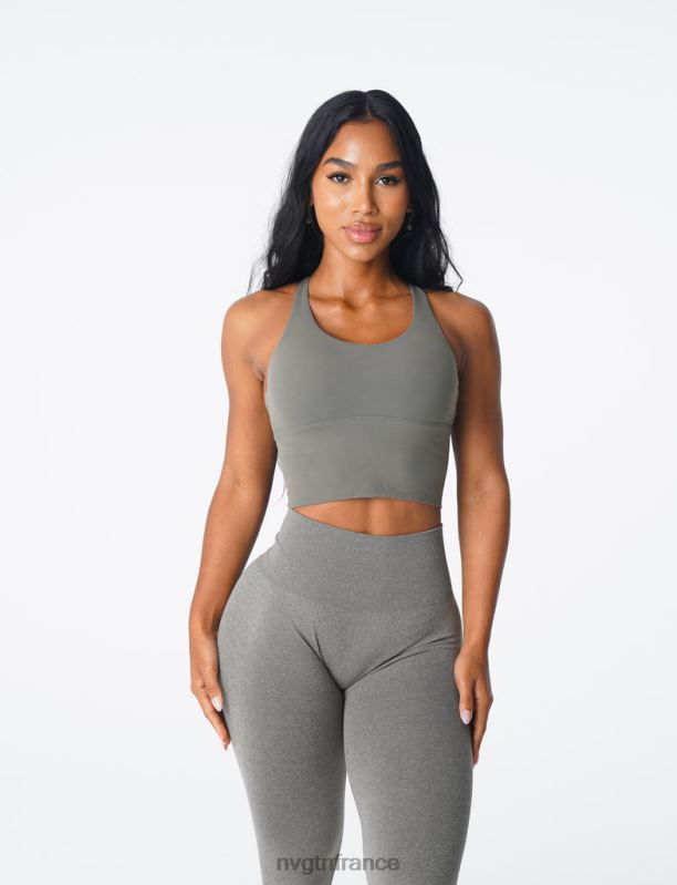 femmes XJRR283 vert kaki aptitude NVGTN haut de soutien-gorge Matrix