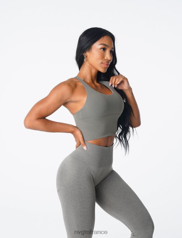femmes XJRR283 vert kaki aptitude NVGTN haut de soutien-gorge Matrix
