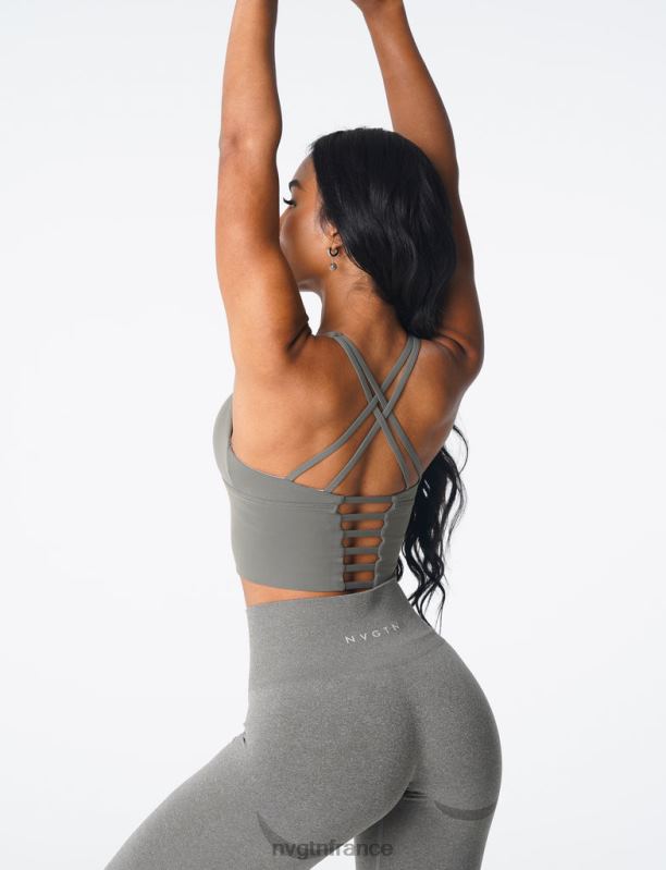 femmes XJRR283 vert kaki aptitude NVGTN haut de soutien-gorge Matrix