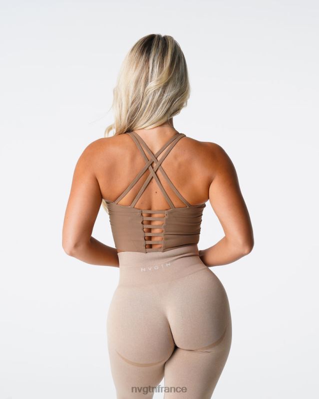 femmes XJRR284 moka aptitude NVGTN haut de soutien-gorge Matrix