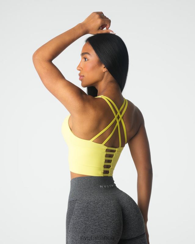 femmes XJRR288 jaune pastel aptitude NVGTN haut de soutien-gorge Matrix