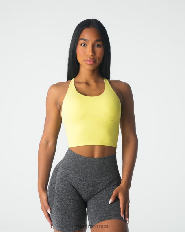 femmes XJRR288 jaune pastel aptitude NVGTN haut de soutien-gorge Matrix